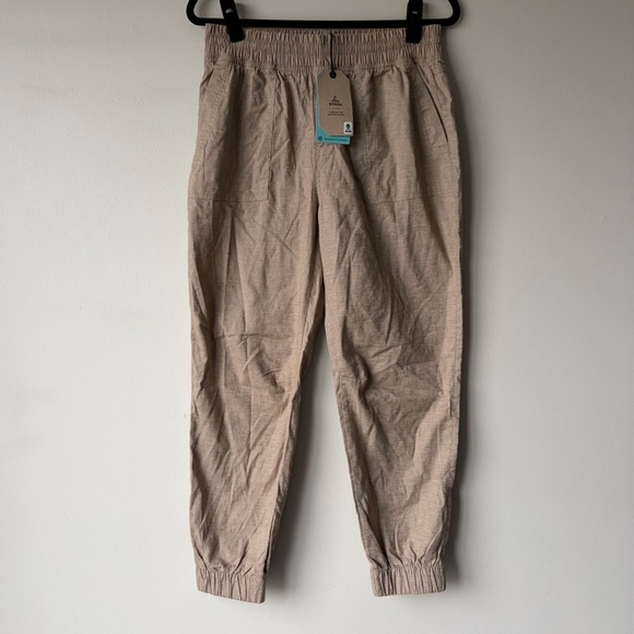 Prana Pants - Prana Women's Tan Elastic Waist Jogger Pants